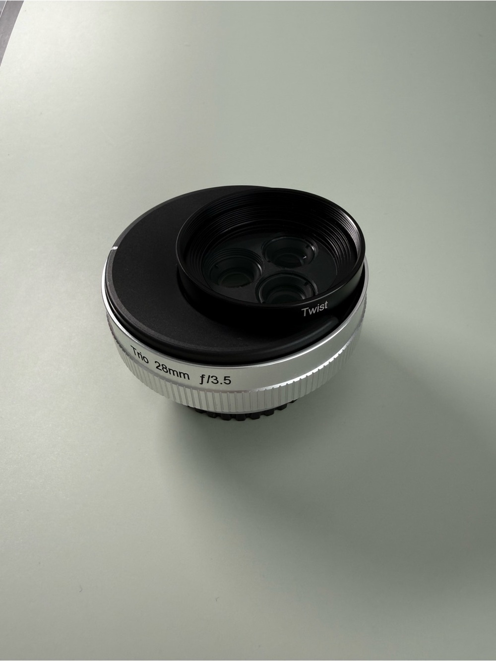 Lensbaby Trio 28mm f/3.5 Camera Lens for Sony E-Mount - Black and Silver
